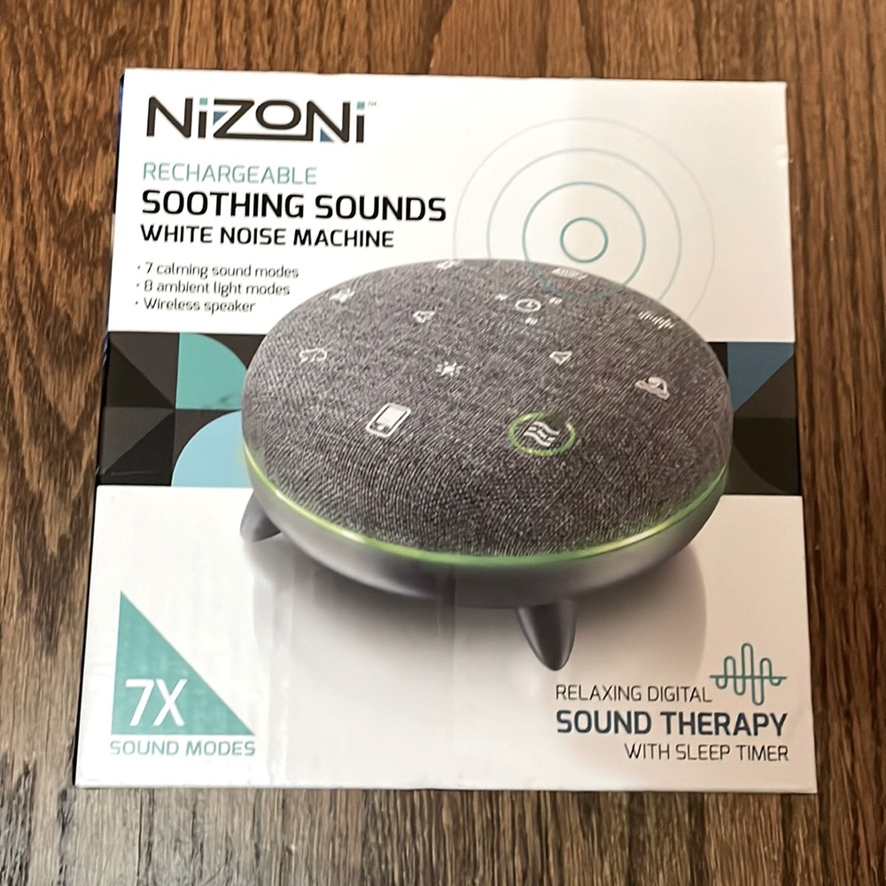 NWT rechargeable soothing sound white noise machine